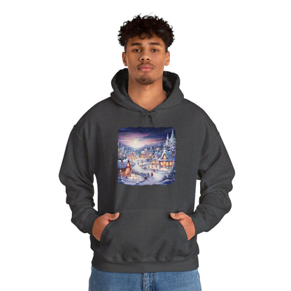 Snowy Christmas Village 3 - Hooded Sweatshirt