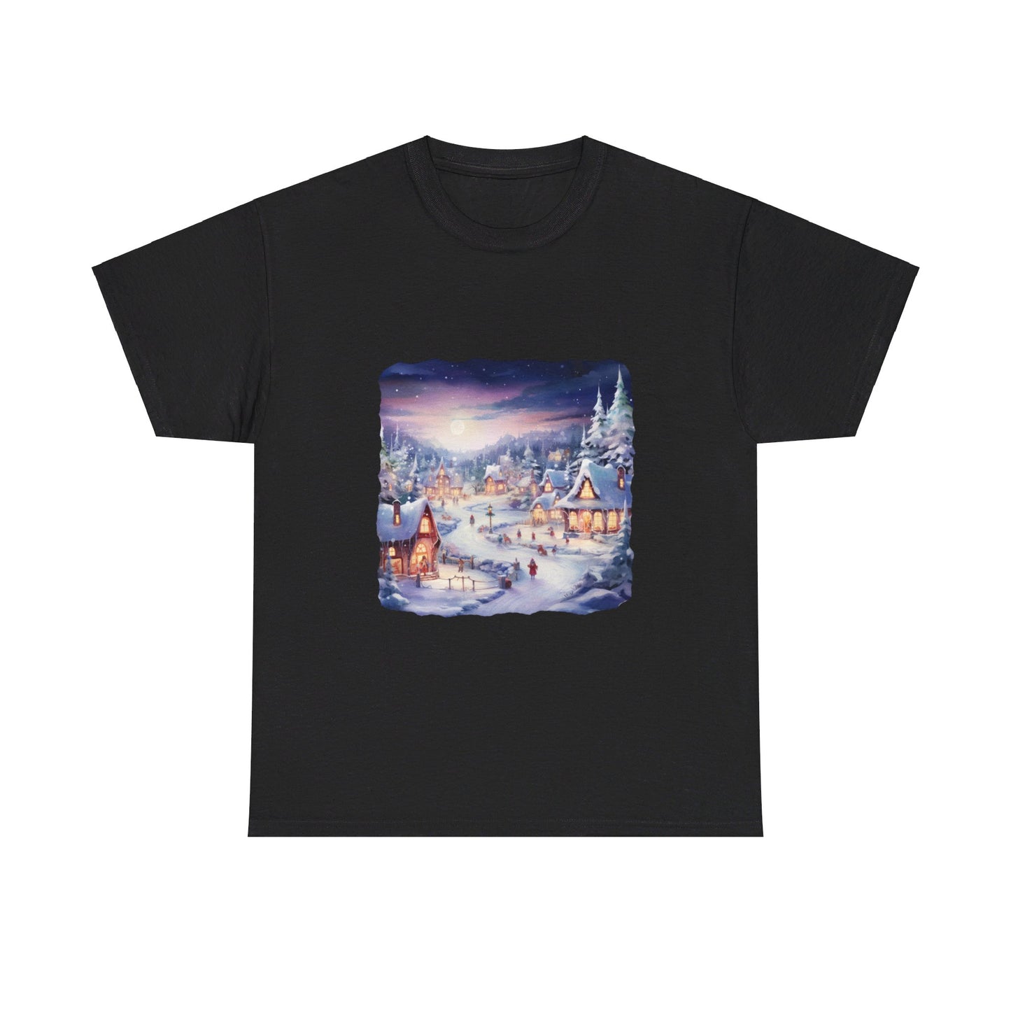 Snowy Christmas Village 3 - T-Shirt
