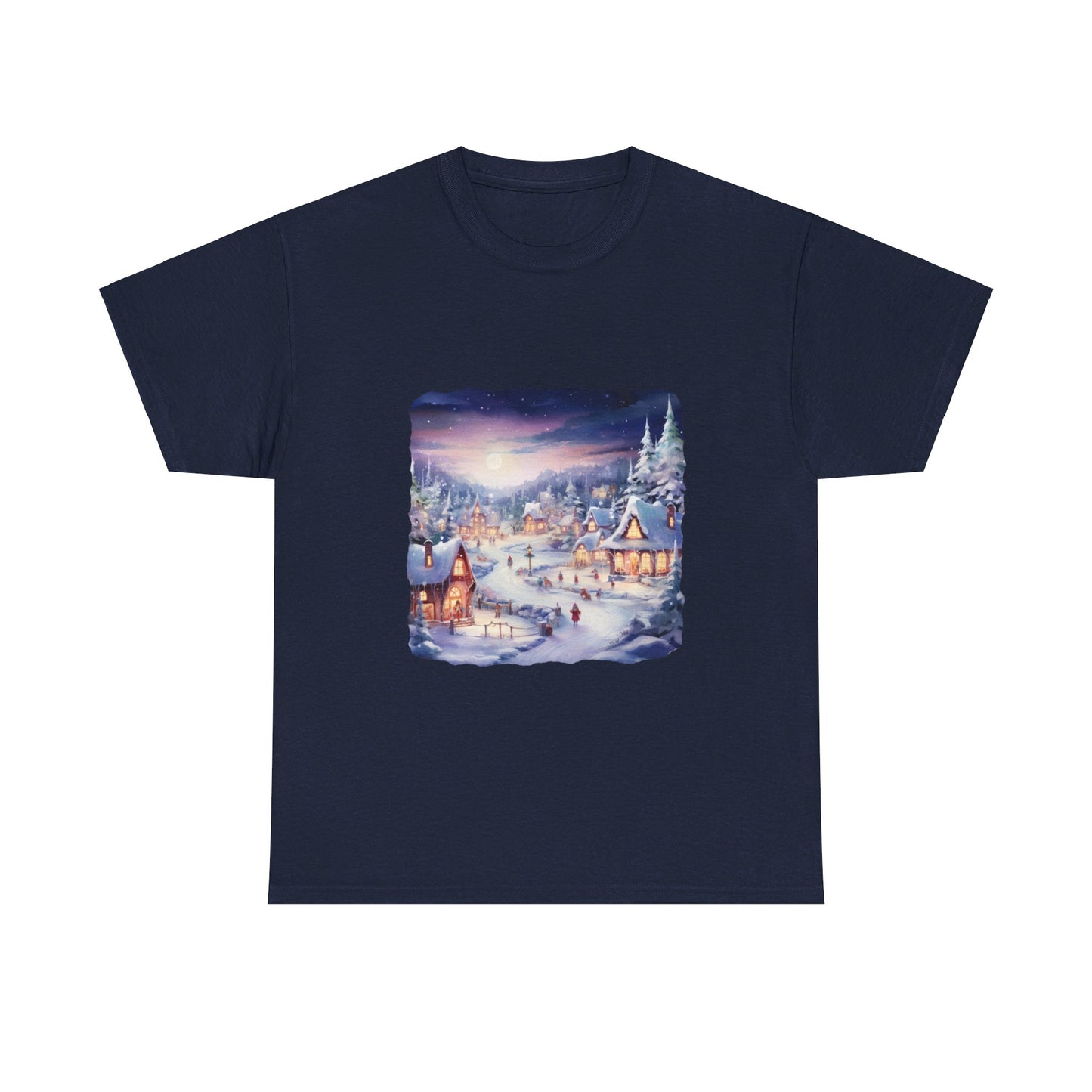 Snowy Christmas Village 3 - T-Shirt