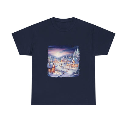 Snowy Christmas Village 3 - T-Shirt