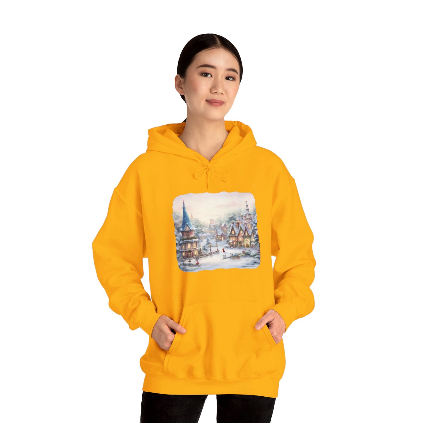 Snowy Christmas Village 2 - Hooded Sweatshirt