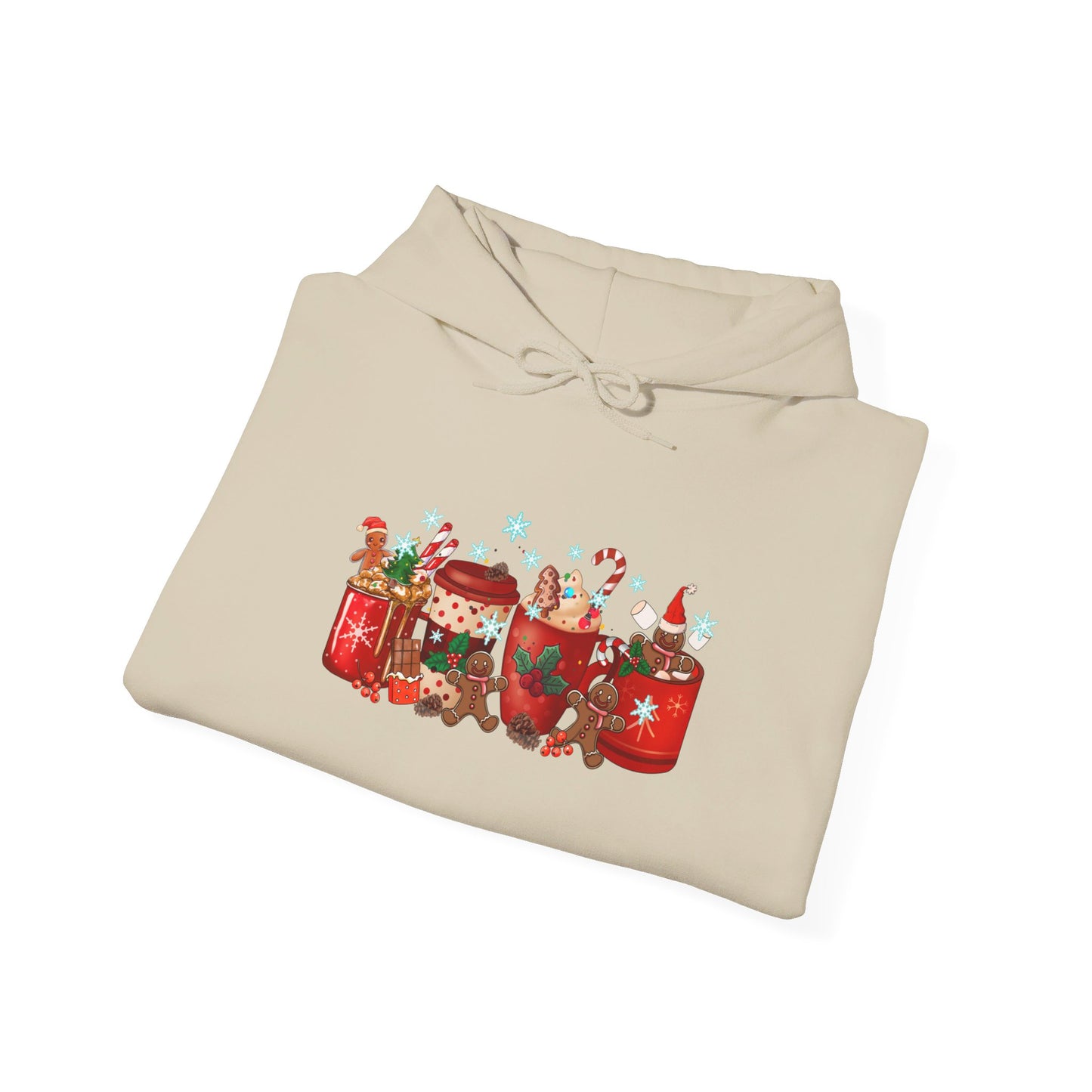 Christmas Cocoa & Gingerbread Delight - Hooded Sweatshirt