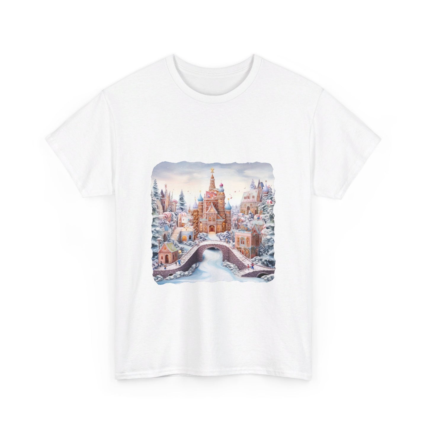 Snowy Christmas Village 10 - T-Shirt