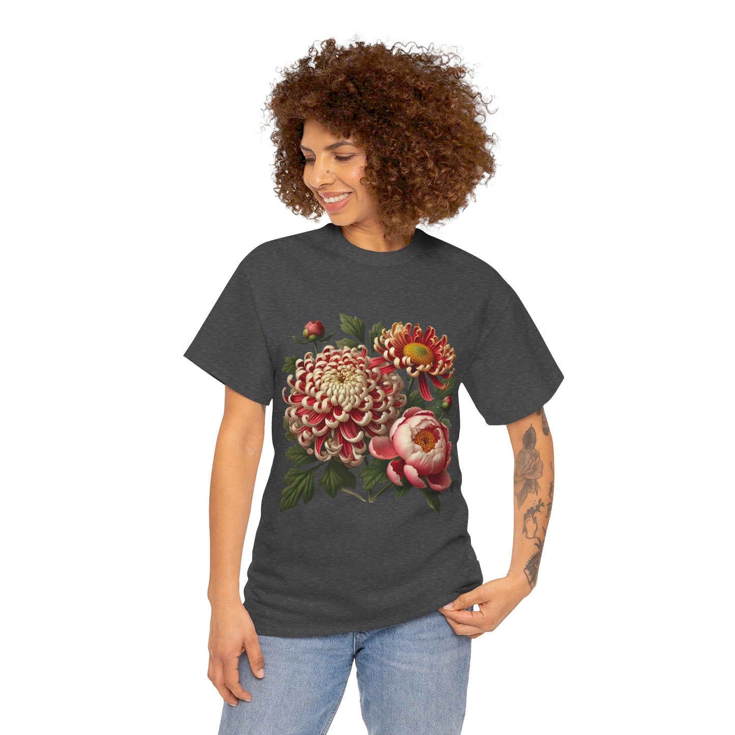 November Flowers - Birth Month - T-Shirt