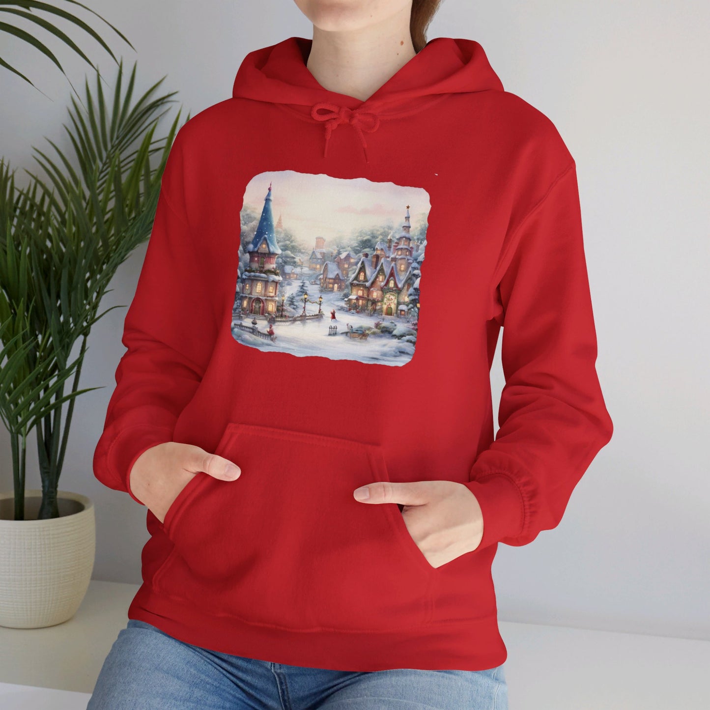 Snowy Christmas Village 2 - Hooded Sweatshirt