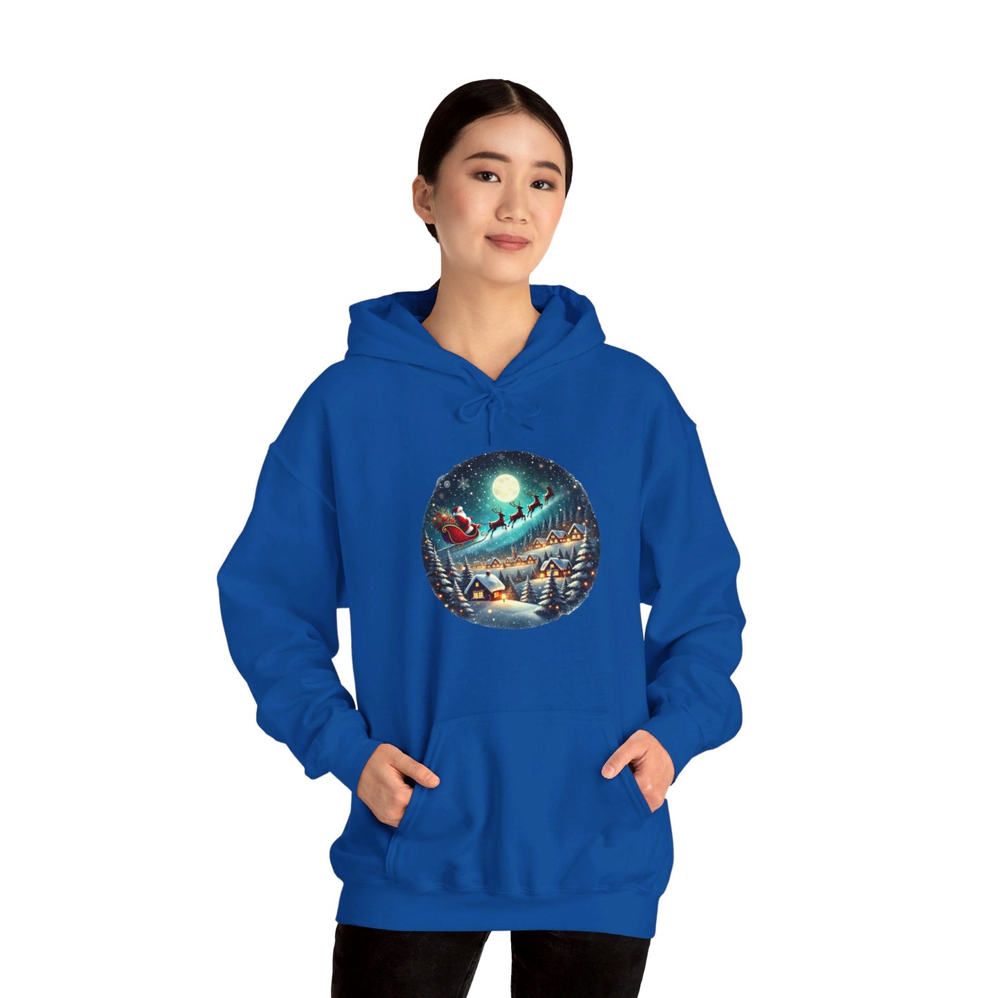 Moonlit Santa Ride - Hooded Sweatshirt