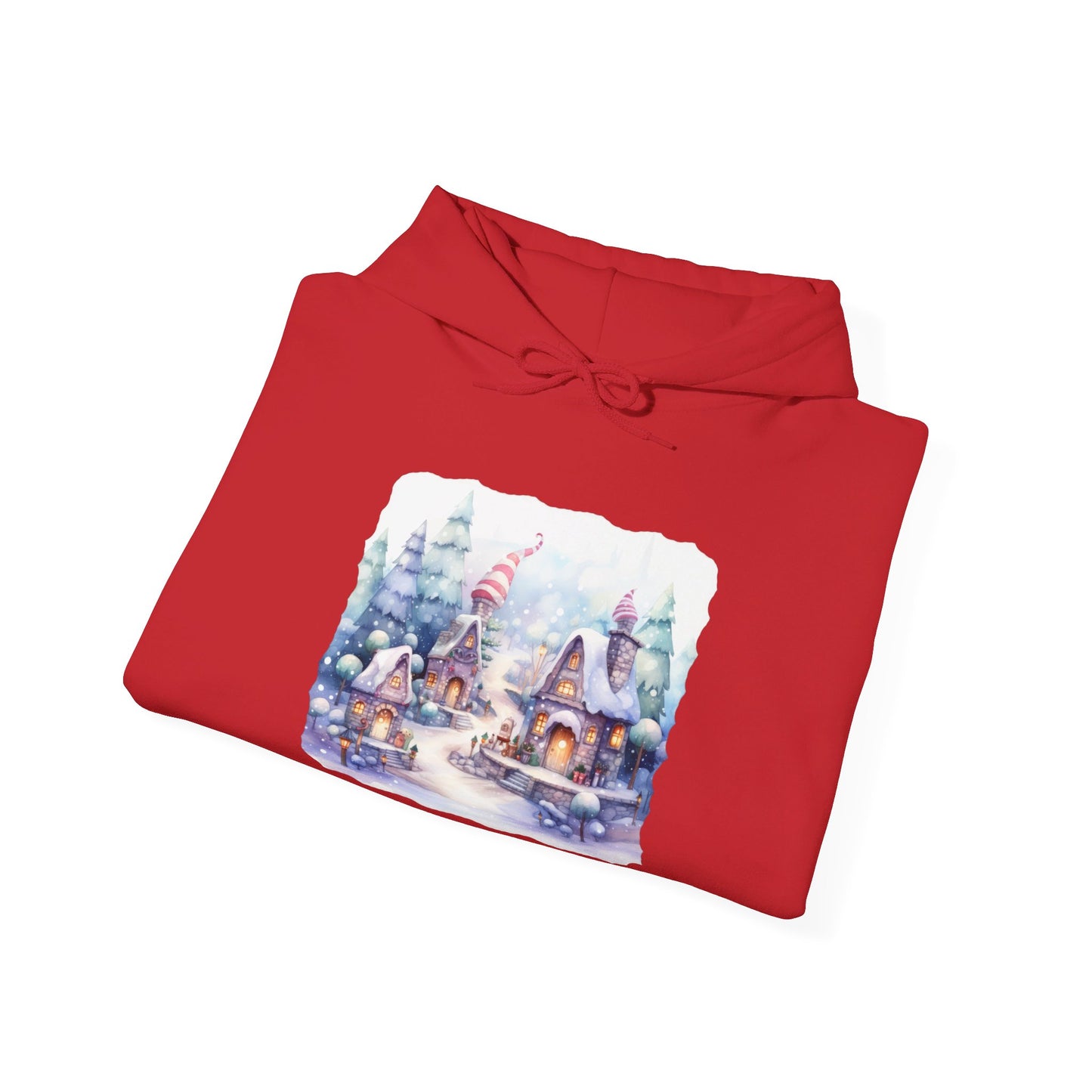 Snowy Christmas Village 4 - Hooded Sweatshirt