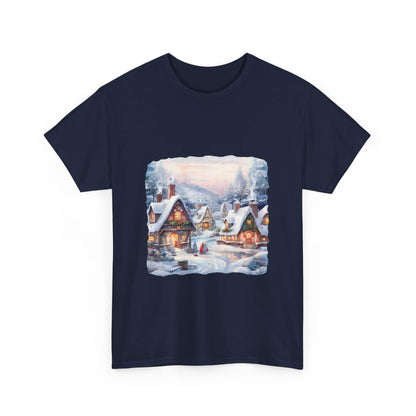 Snowy Christmas Village 6 - T-Shirt