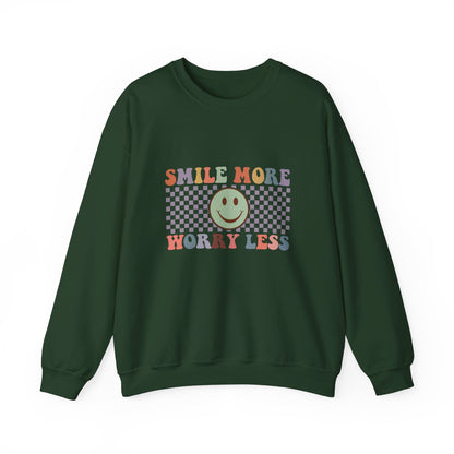 Smile More, Worry Less Sweatshirt