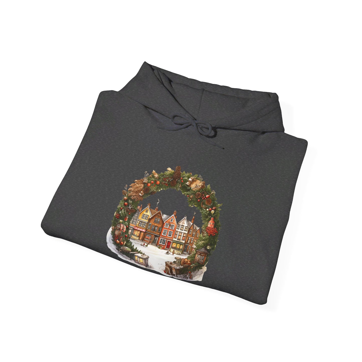 Peaceful Village Christmas - Hooded Sweatshirt