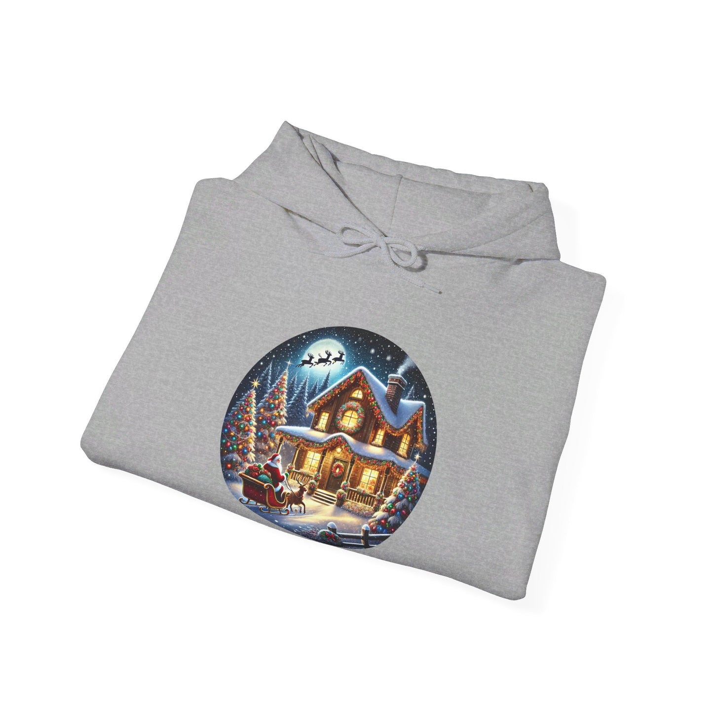 Santa's Joyful Ride - Hooded Sweatshirt