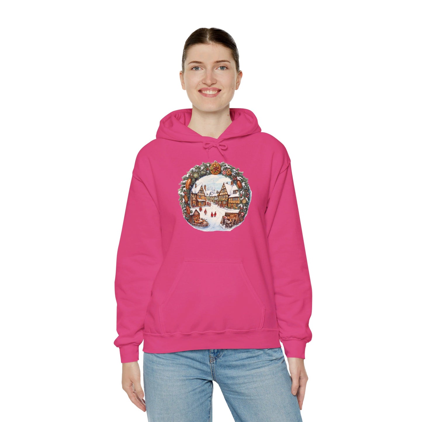 Village Yuletide Joy - Hooded Sweatshirt