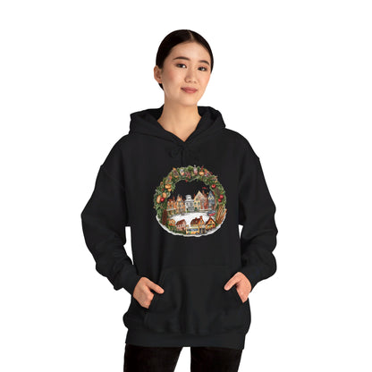 Whimsical Village Christmas - Hooded Sweatshirt