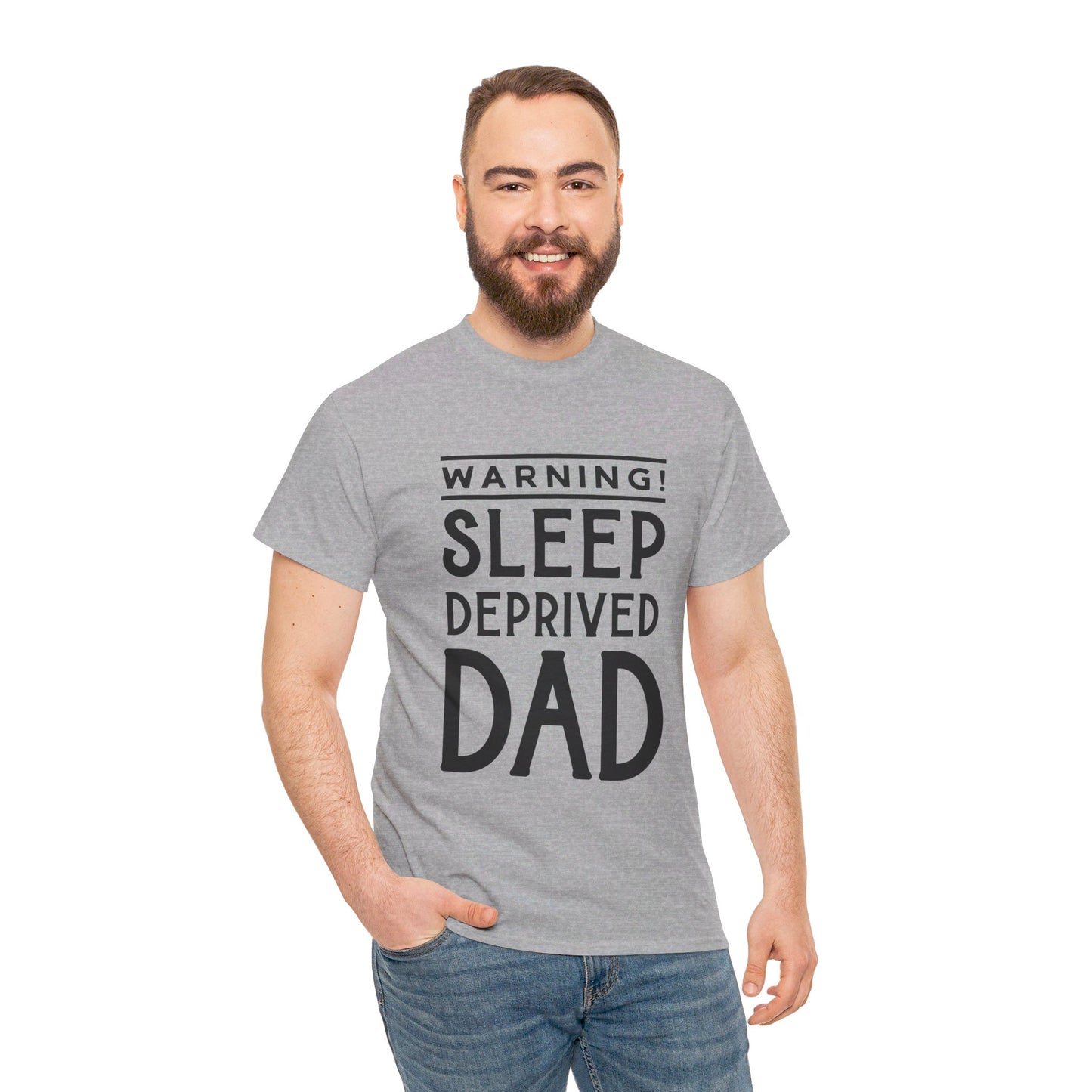 Warning Sleep Deprived Dad - T-Shirt