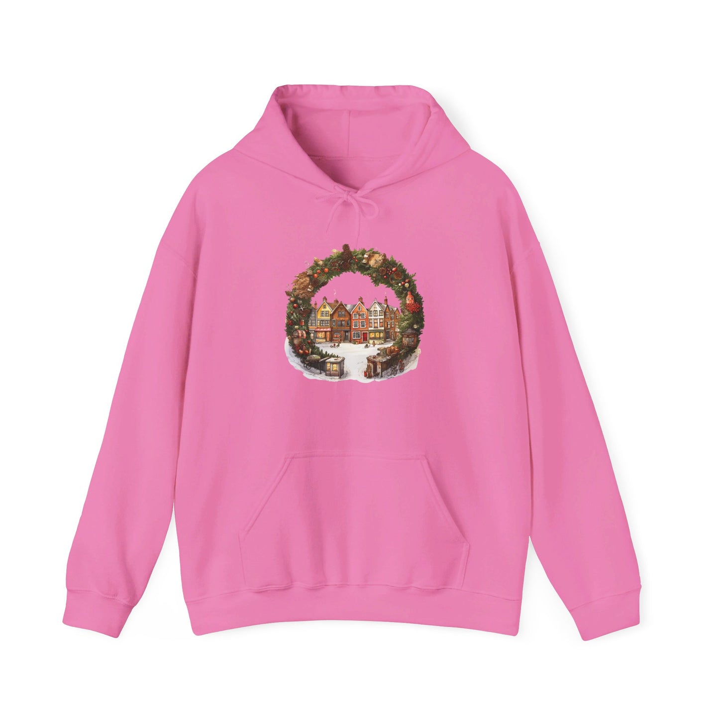 Peaceful Village Christmas - Hooded Sweatshirt