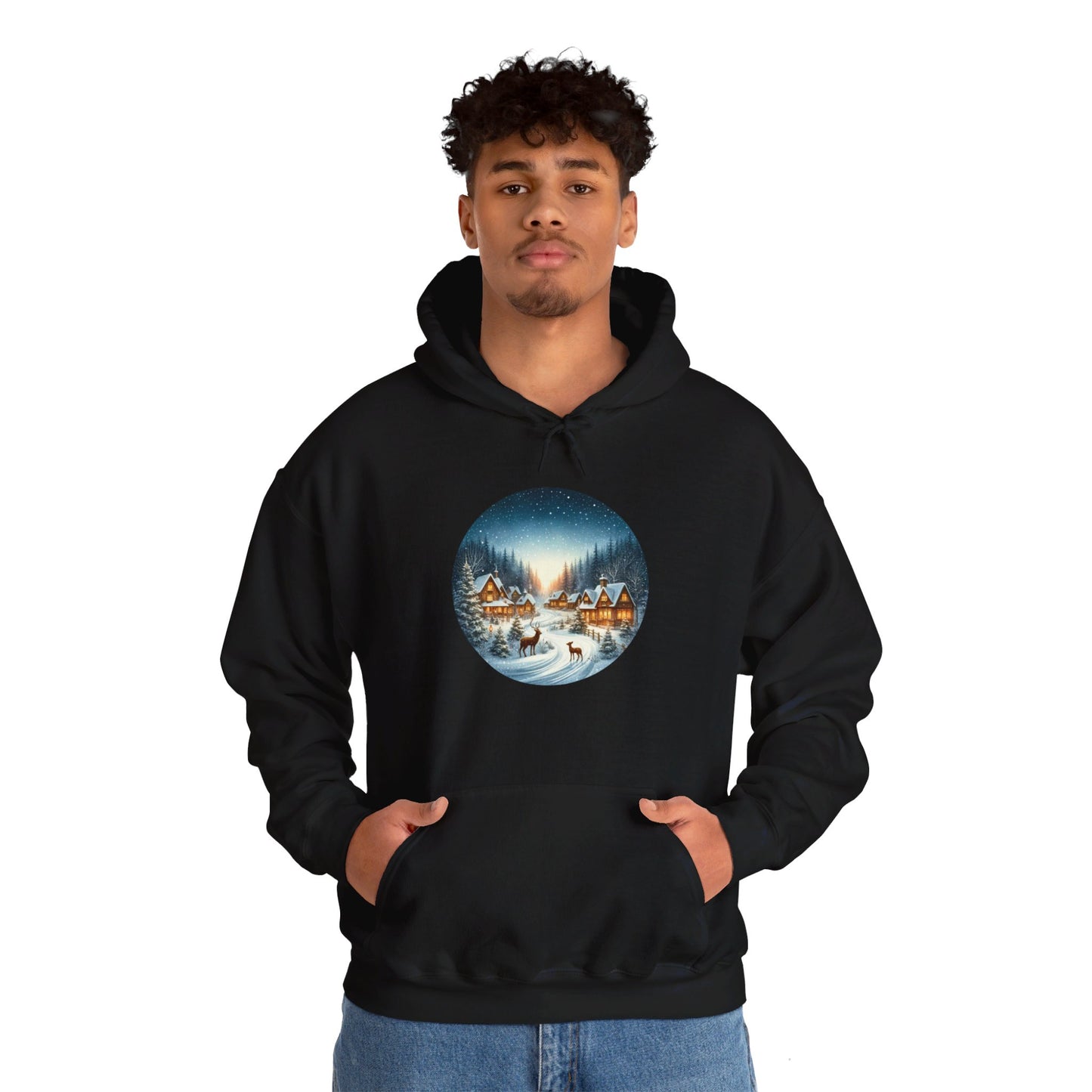 Magical Snowy Night - Hooded Sweatshirt