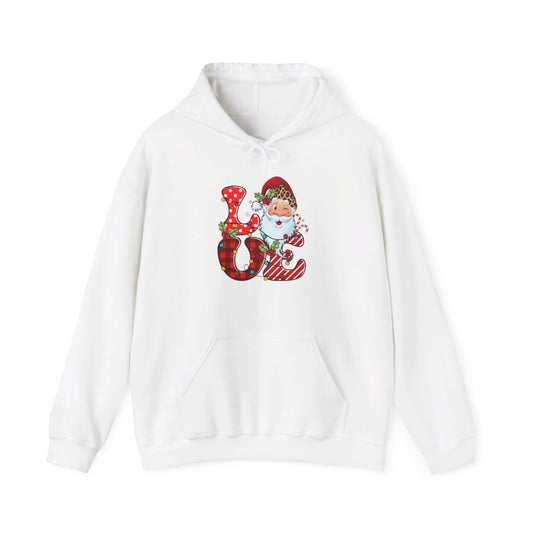 Festive Santa LOVE - Hooded Sweatshirt