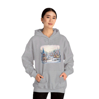 Snowy Christmas Village 2 - Hooded Sweatshirt