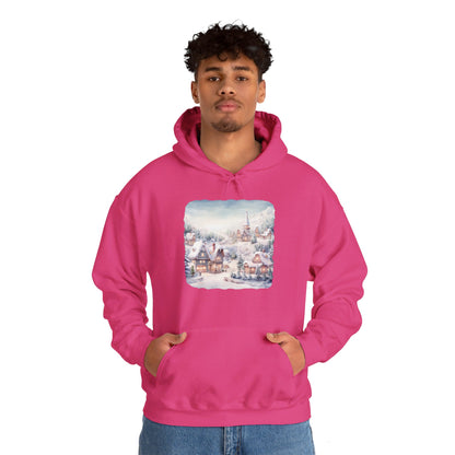 Snowy Christmas Village - Hooded Sweatshirt