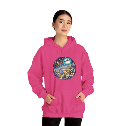 Santa's Snowy Flight - Hooded Sweatshirt