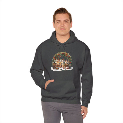 Snowy Village Bliss - Hooded Sweatshirt