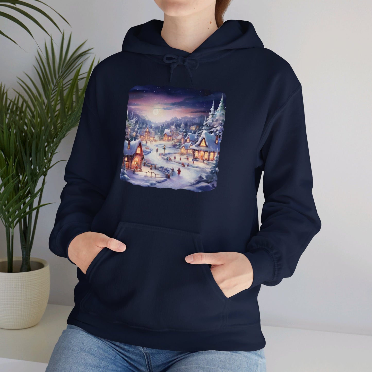 Snowy Christmas Village 3 - Hooded Sweatshirt