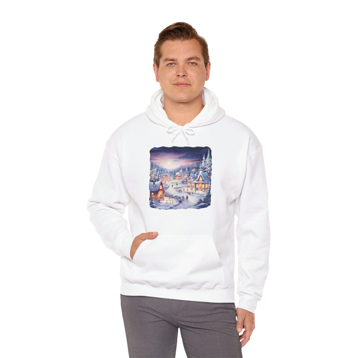 Snowy Christmas Village 3 - Hooded Sweatshirt