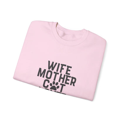 Wife Mother Cat Lover - Sweatshirt