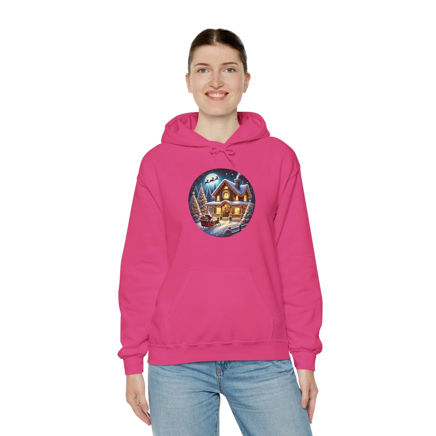 Santa's Joyful Ride - Hooded Sweatshirt