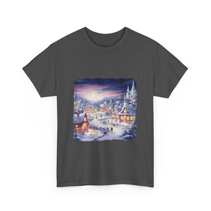 Snowy Christmas Village 3 - T-Shirt