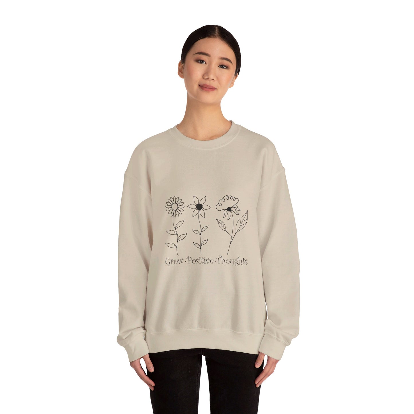 Grow Positive Thoughts - Crewneck Sweatshirt