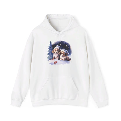 Snowy Christmas Dogs - Hooded Sweatshirt