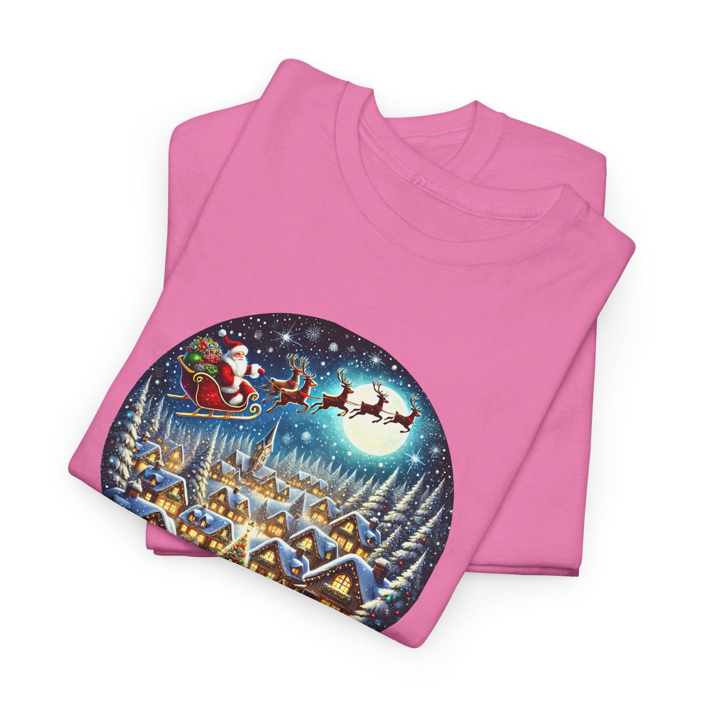 Santa's Snowy Flight - T-Shirt