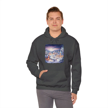 Snowy Christmas Village 3 - Hooded Sweatshirt