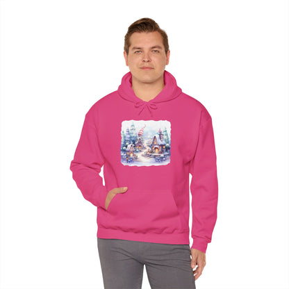 Snowy Christmas Village 4 - Hooded Sweatshirt