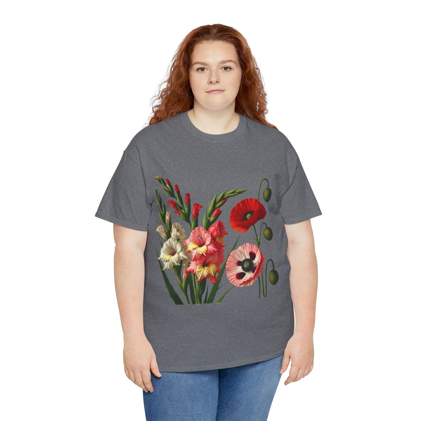 August Flowers - Birth Month - T-Shirt