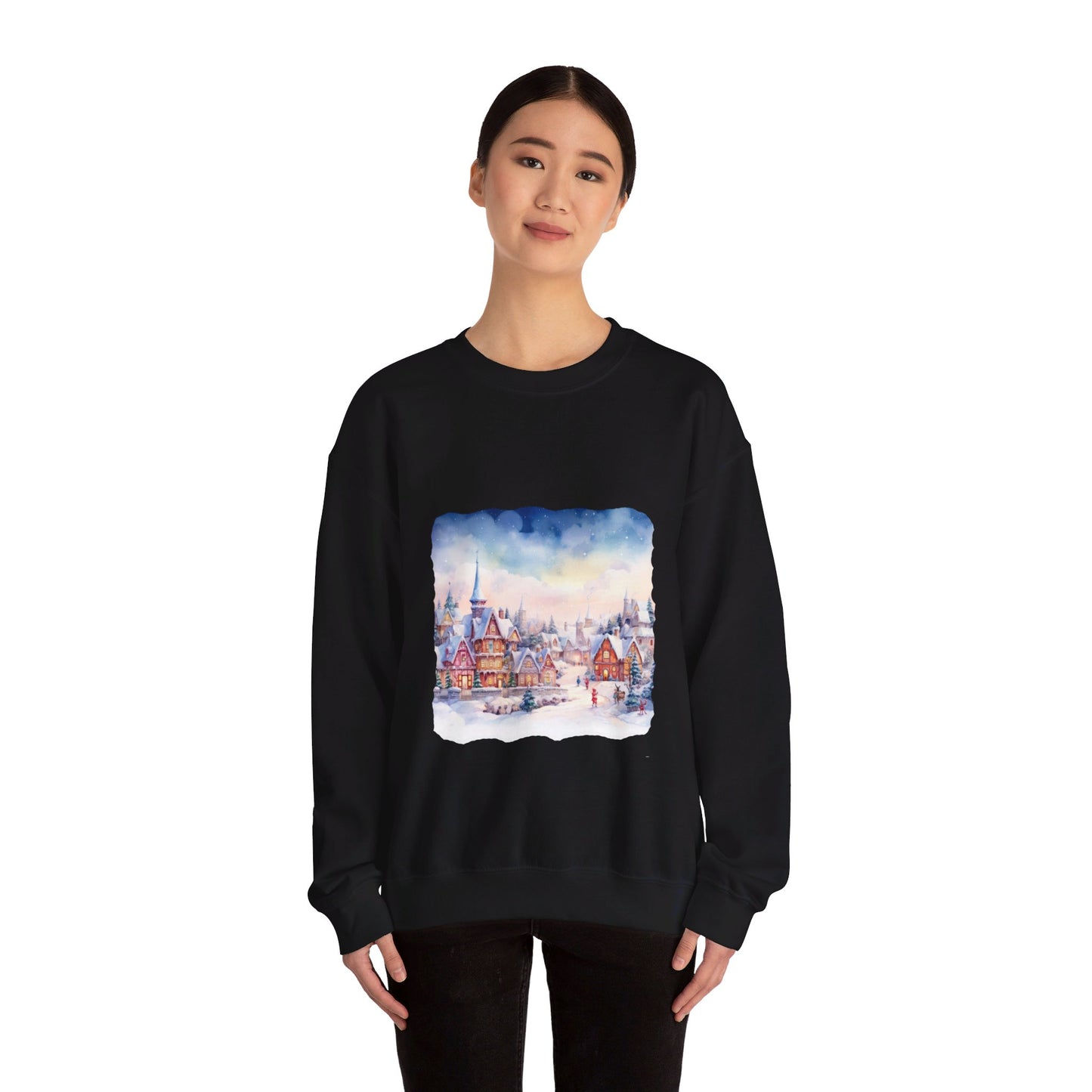 Snowy Christmas Village 7 - Sweatshirt