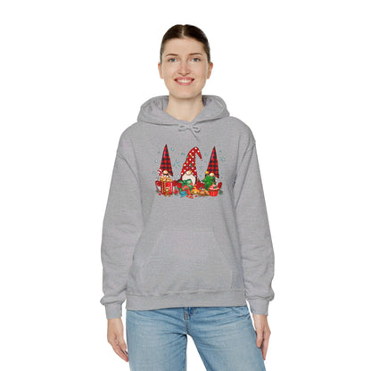 Christmas Gnome Trio - Hooded Sweatshirt