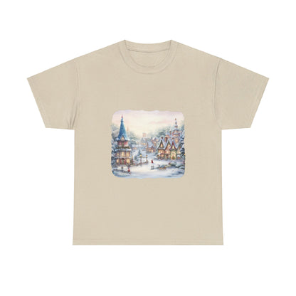 Snowy Christmas Village 2 - T-Shirt