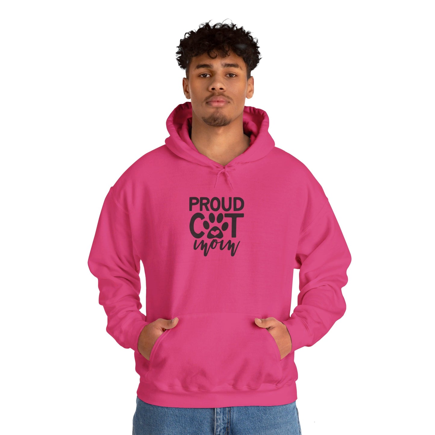 Proud Cat Mom Feline Love Forever - Hooded Sweatshirt