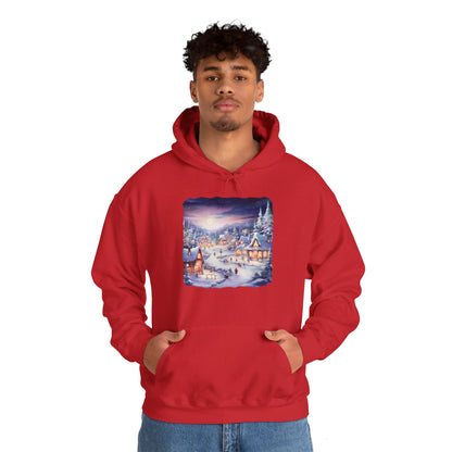 Snowy Christmas Village 3 - Hooded Sweatshirt