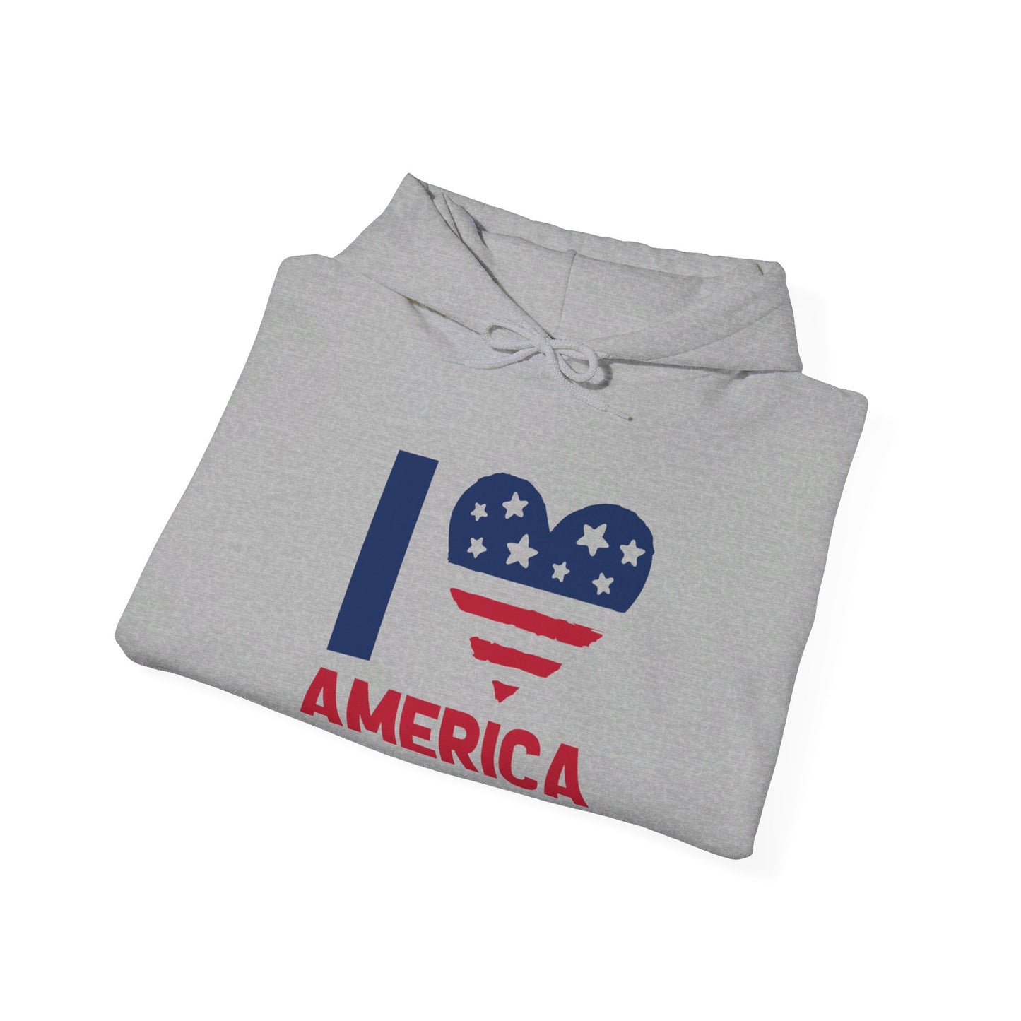 Heartfelt Love for the America - Hooded Sweatshirt