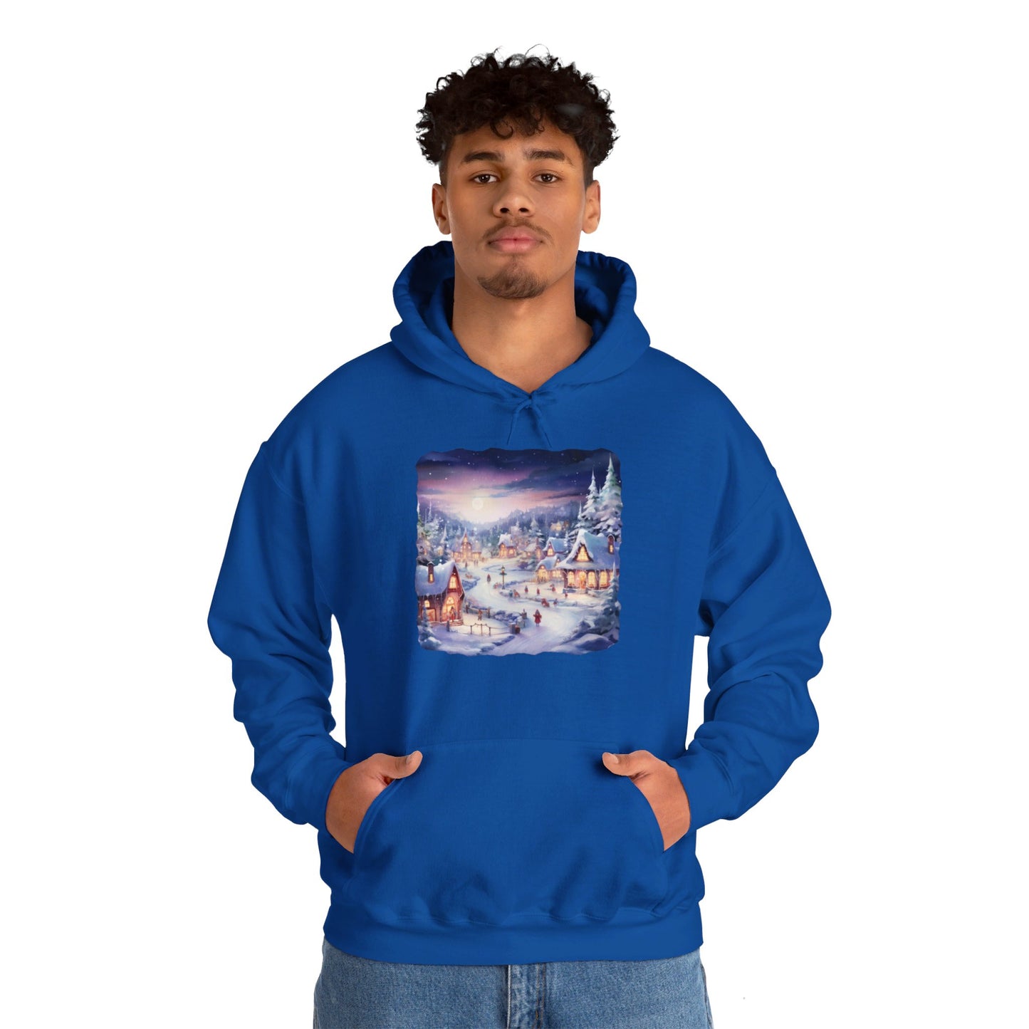 Snowy Christmas Village 3 - Hooded Sweatshirt