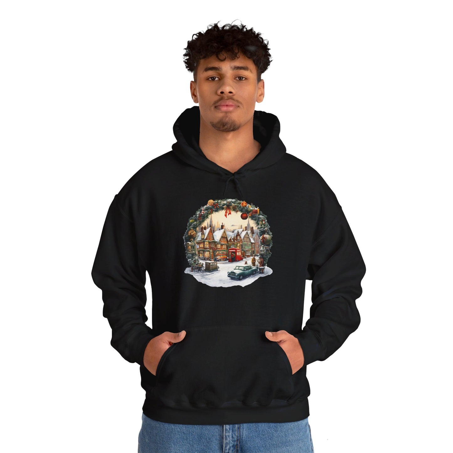 Village Holiday Spirit - Hooded Sweatshirt