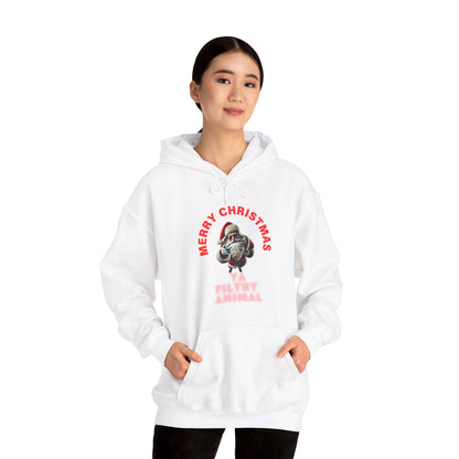 Merry Christmas - Ya Filthy Animal Unisex Heavy Blend™ Hooded Sweatshirt