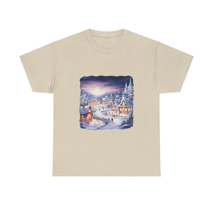 Snowy Christmas Village 3 - T-Shirt