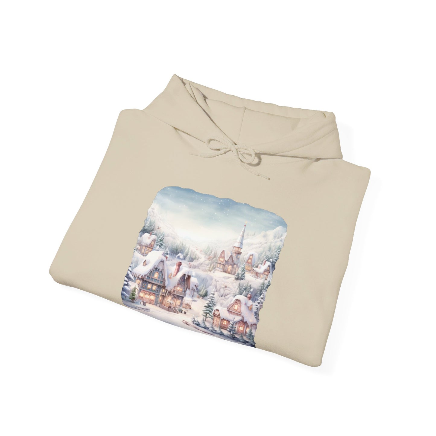 Snowy Christmas Village - Hooded Sweatshirt