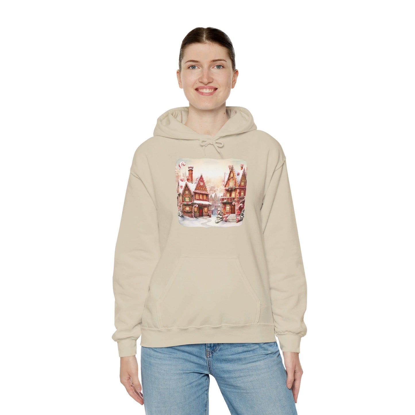 Snowy Christmas Village 11 - Hooded Sweatshirt