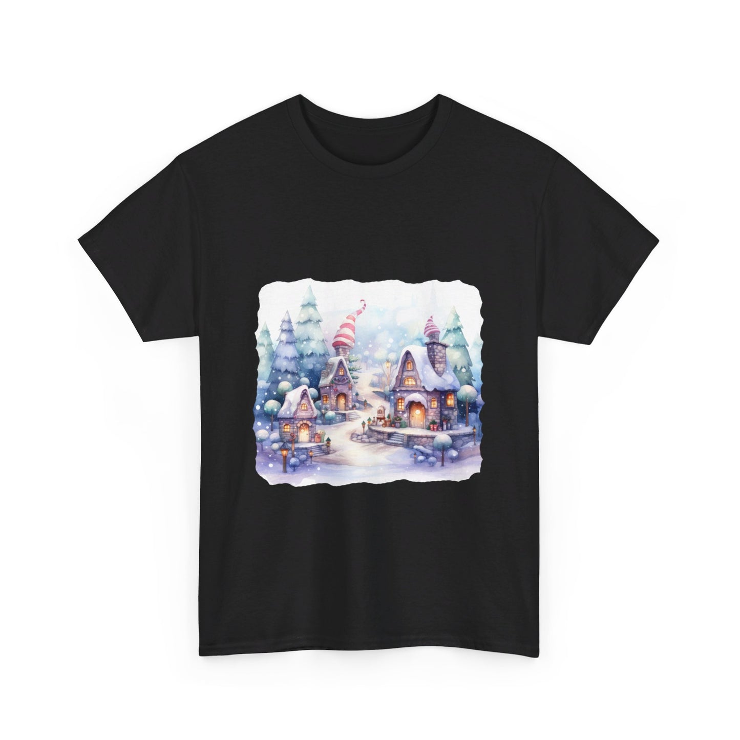 Snowy Christmas Village 4 - T-Shirt