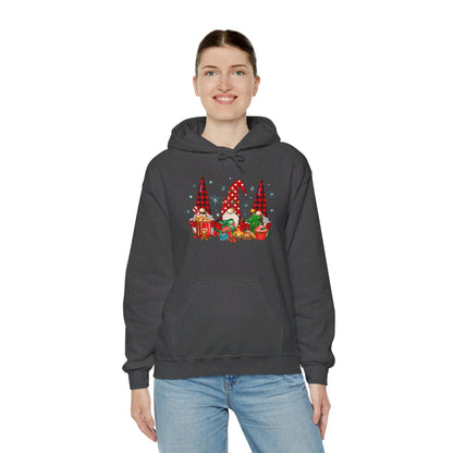 Christmas Gnome Trio - Hooded Sweatshirt